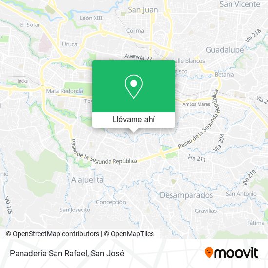 Mapa de Panaderia San Rafael