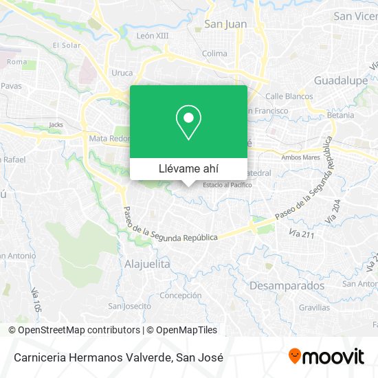Mapa de Carniceria Hermanos Valverde