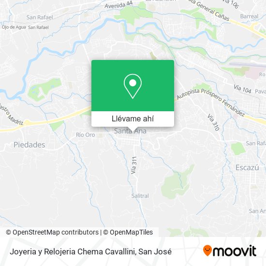 Mapa de Joyeria y Relojeria Chema Cavallini