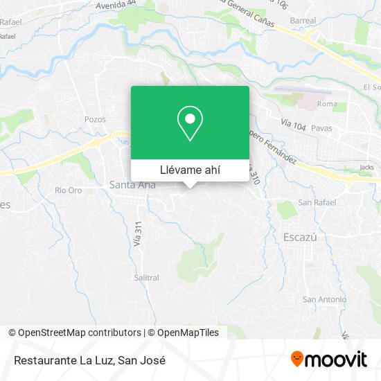 Mapa de Restaurante La Luz