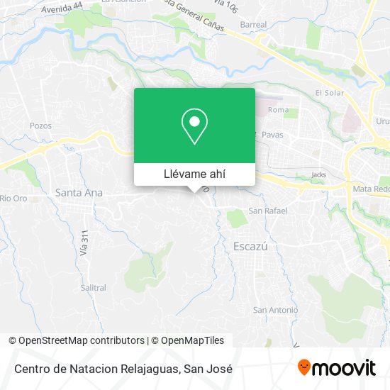 Mapa de Centro de Natacion Relajaguas