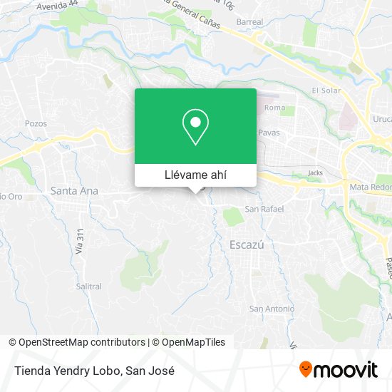 Mapa de Tienda Yendry Lobo