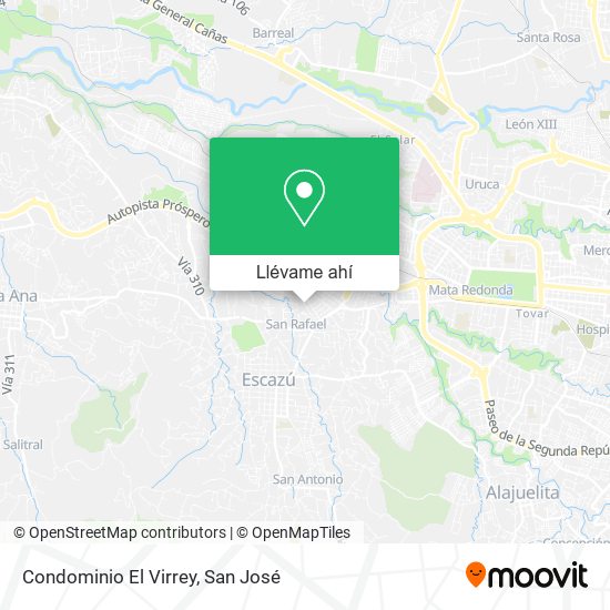 Mapa de Condominio El Virrey