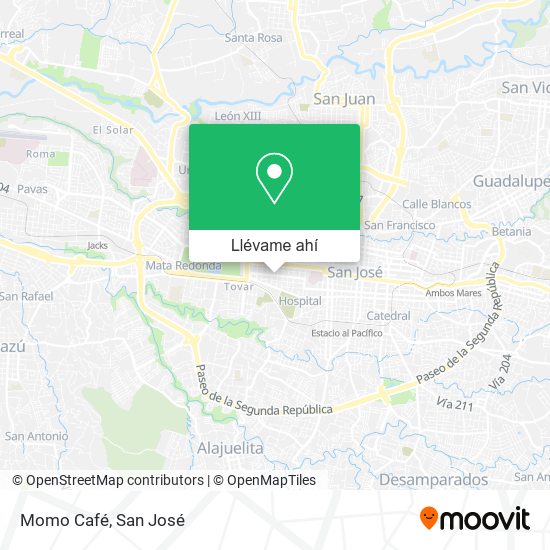 Mapa de Momo Café