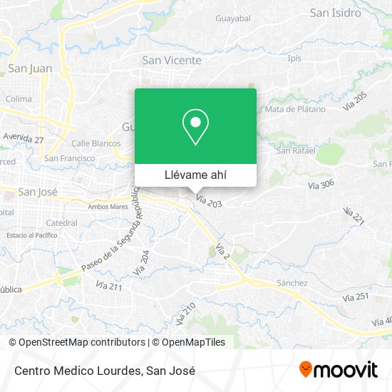 Mapa de Centro Medico Lourdes