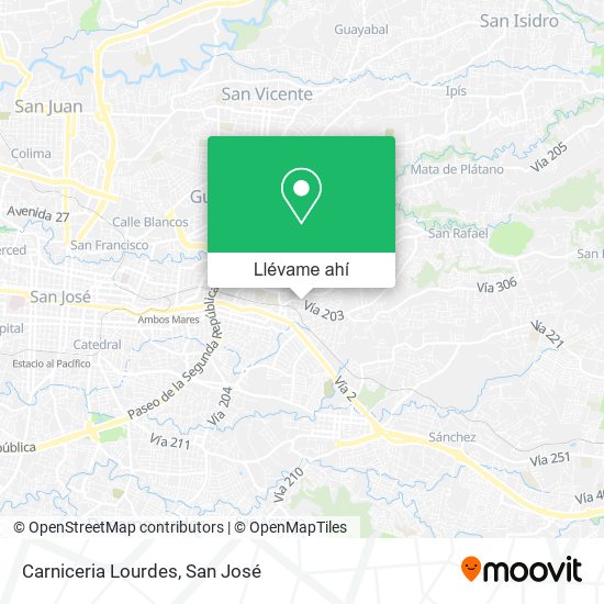 Mapa de Carniceria Lourdes