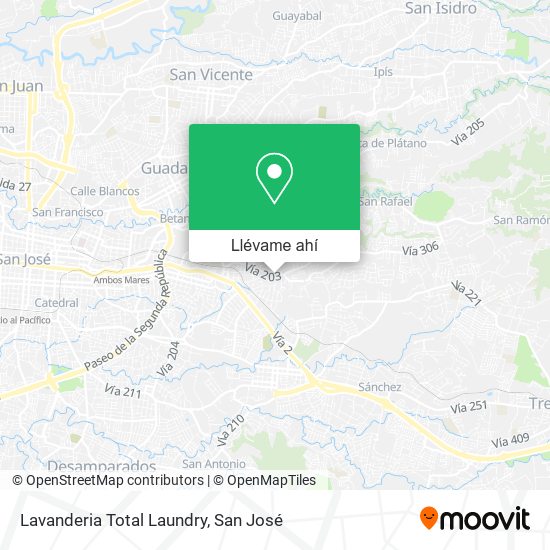Mapa de Lavanderia Total Laundry