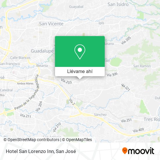 Mapa de Hotel San Lorenzo Inn