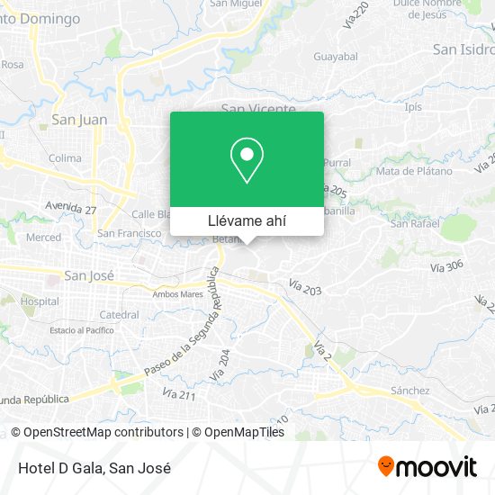 Mapa de Hotel D Gala
