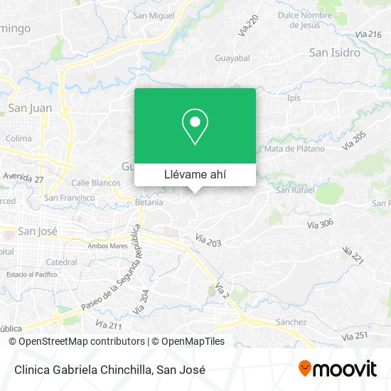 Mapa de Clinica Gabriela Chinchilla