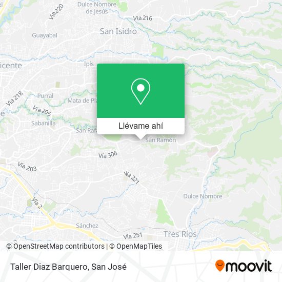 Mapa de Taller Diaz Barquero