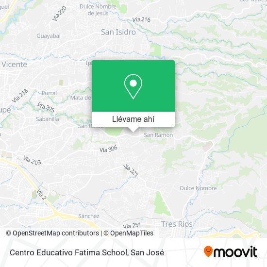 Mapa de Centro Educativo Fatima School
