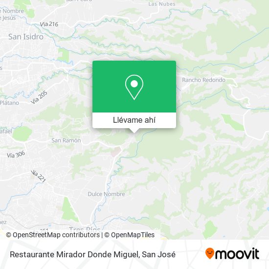 Mapa de Restaurante Mirador Donde Miguel