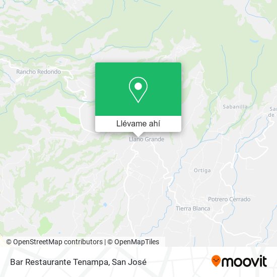 Mapa de Bar Restaurante Tenampa