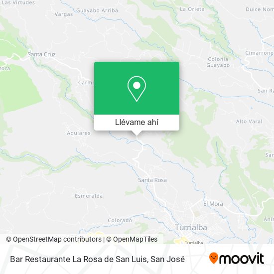 Mapa de Bar Restaurante La Rosa de San Luis