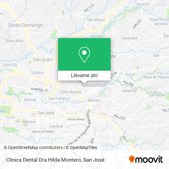 Mapa de Clinica Dental Dra Hilda Montero