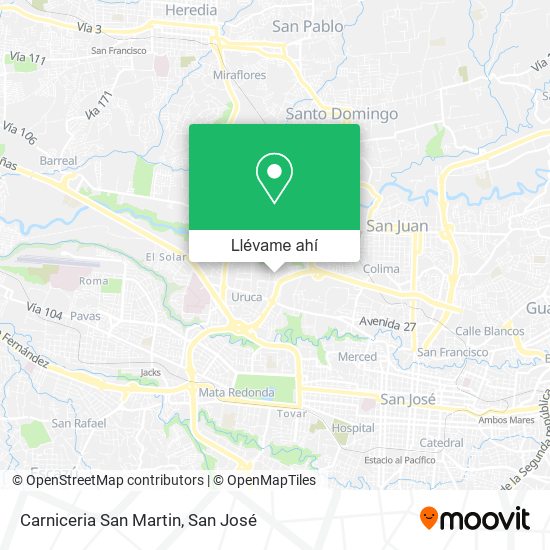 Mapa de Carniceria San Martin