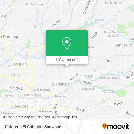 Mapa de Cafeteria El Cafecito