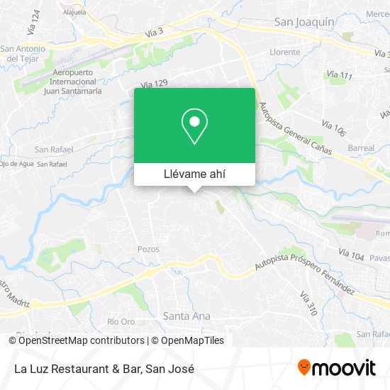 Mapa de La Luz Restaurant & Bar