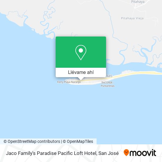 Mapa de Jaco Family's Paradise Pacific Loft Hotel