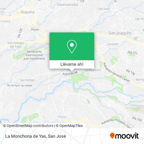 Mapa de La Monchona de Yas