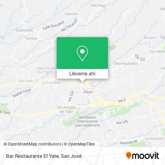 Mapa de Bar Restaurante El Yate
