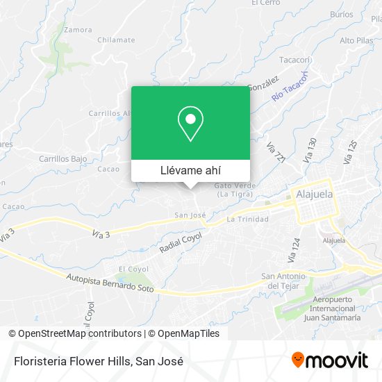 Mapa de Floristeria Flower Hills