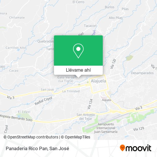 Mapa de Panaderia Rico Pan