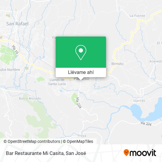Mapa de Bar Restaurante Mi Casita