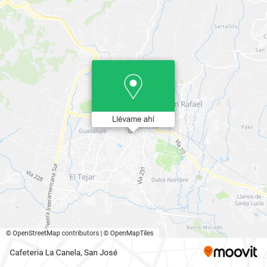 Mapa de Cafeteria La Canela