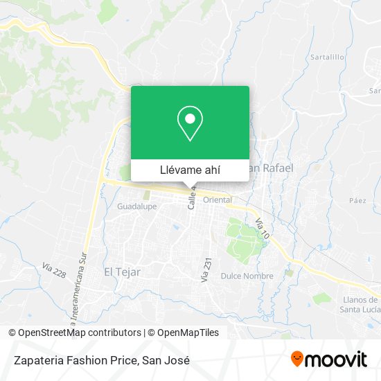 Mapa de Zapateria Fashion Price