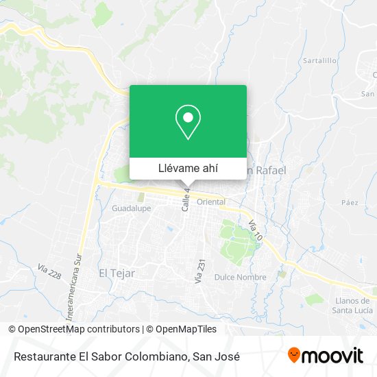 Mapa de Restaurante El Sabor Colombiano