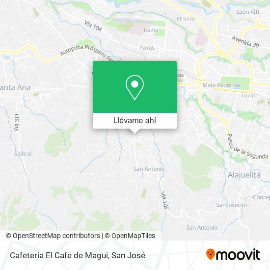 Mapa de Cafeteria El Cafe de Magui