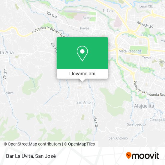 Mapa de Bar La Uvita