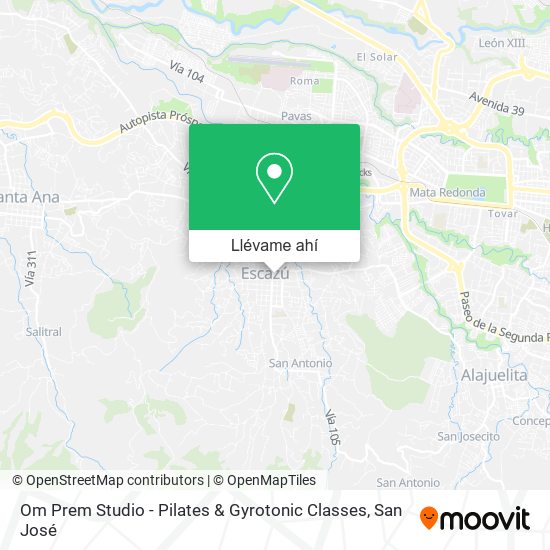 Mapa de Om Prem Studio - Pilates & Gyrotonic Classes