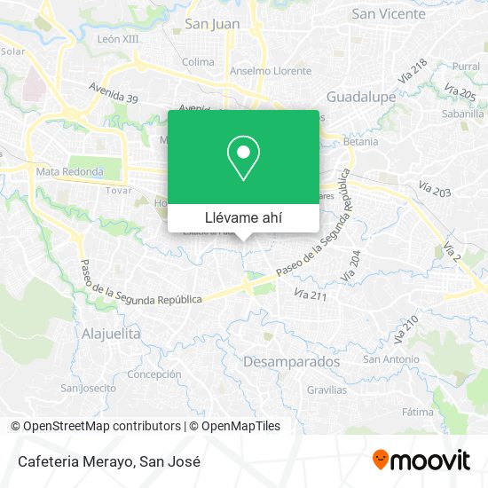 Mapa de Cafeteria Merayo