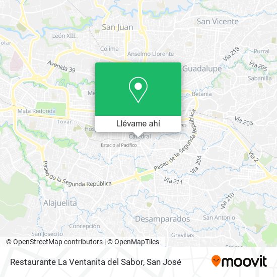 Mapa de Restaurante La Ventanita del Sabor