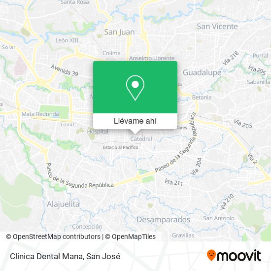 Mapa de Clinica Dental Mana