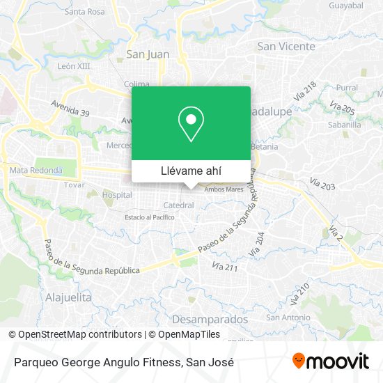 Mapa de Parqueo George Angulo Fitness