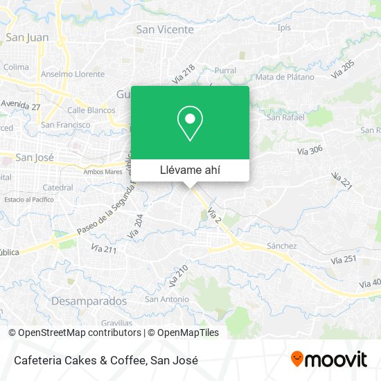Mapa de Cafeteria Cakes & Coffee
