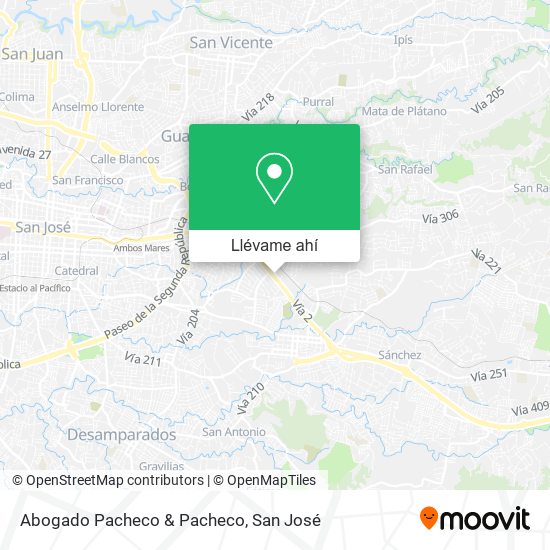 Mapa de Abogado Pacheco & Pacheco