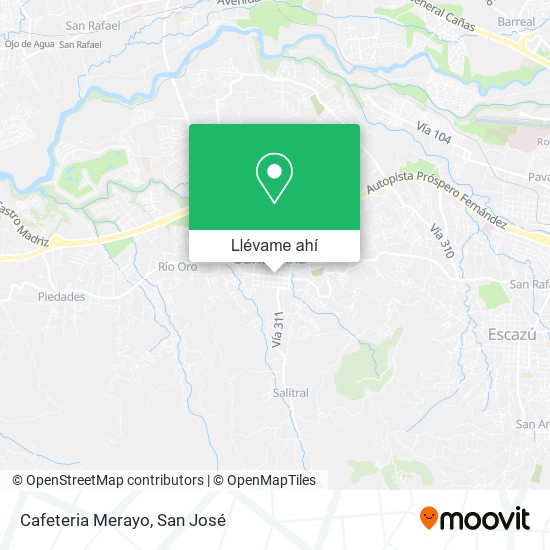 Mapa de Cafeteria Merayo