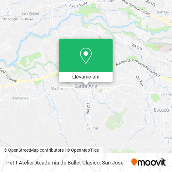 Mapa de Petit Atelier Academia de Ballet Clásico