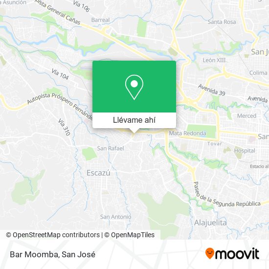 Mapa de Bar Moomba