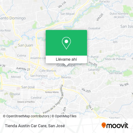 Mapa de Tienda Austin Car Care