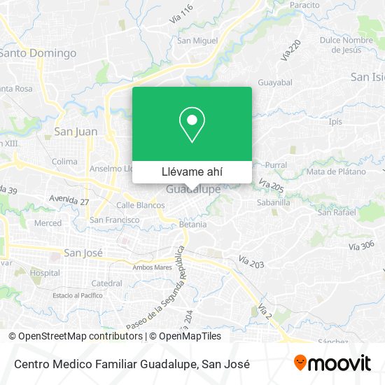 Mapa de Centro Medico Familiar Guadalupe