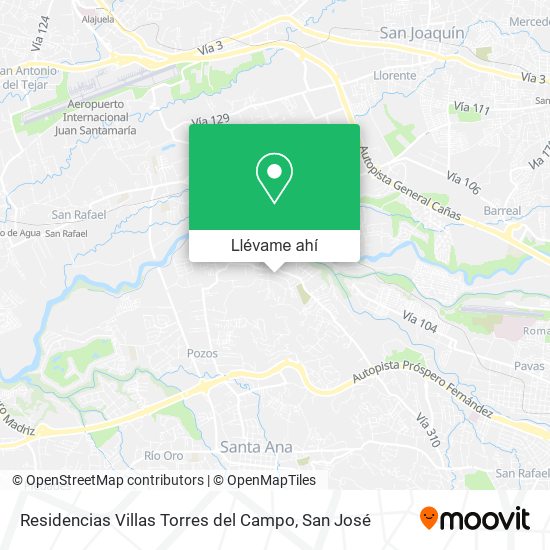 Mapa de Residencias Villas Torres del Campo