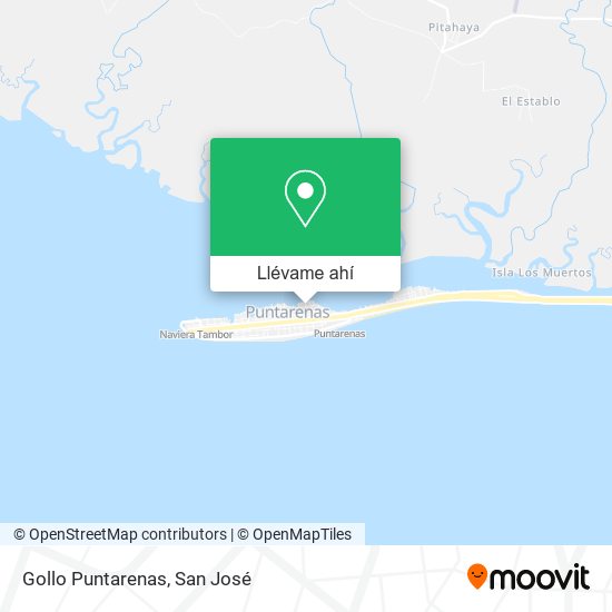 Mapa de Gollo Puntarenas