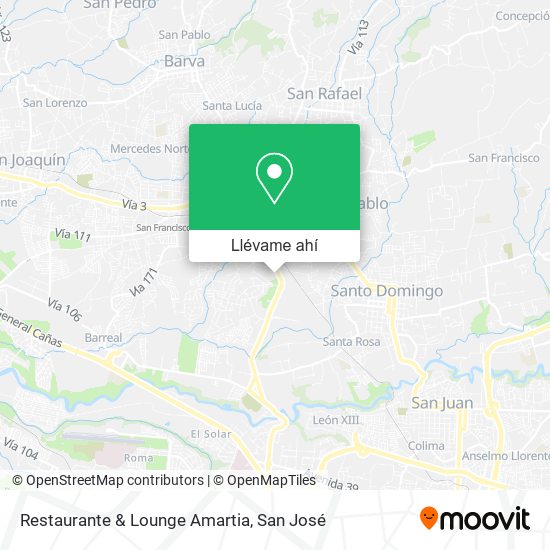 Mapa de Restaurante & Lounge Amartia