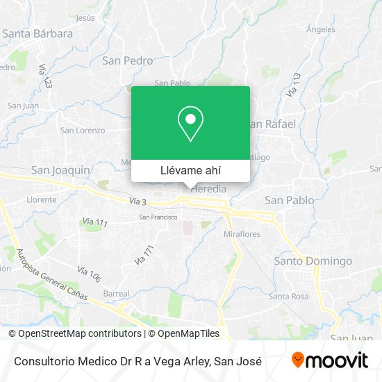 Mapa de Consultorio Medico Dr R a Vega Arley